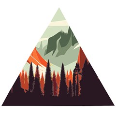 Mountains Wooden Puzzle Triangle