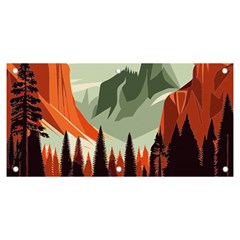 Mountains Banner And Sign 6  X 3 