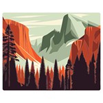 Mountains Premium Plush Fleece Blanket (Medium) 60 x50  Blanket Front