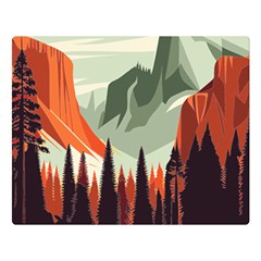 Mountains Premium Plush Fleece Blanket (large)