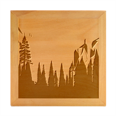 Mountains Wood Photo Frame Cube