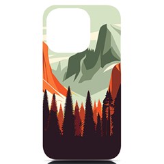 Mountains Iphone 14 Pro Black Uv Print Pc Hardshell Case by Salmanaz77