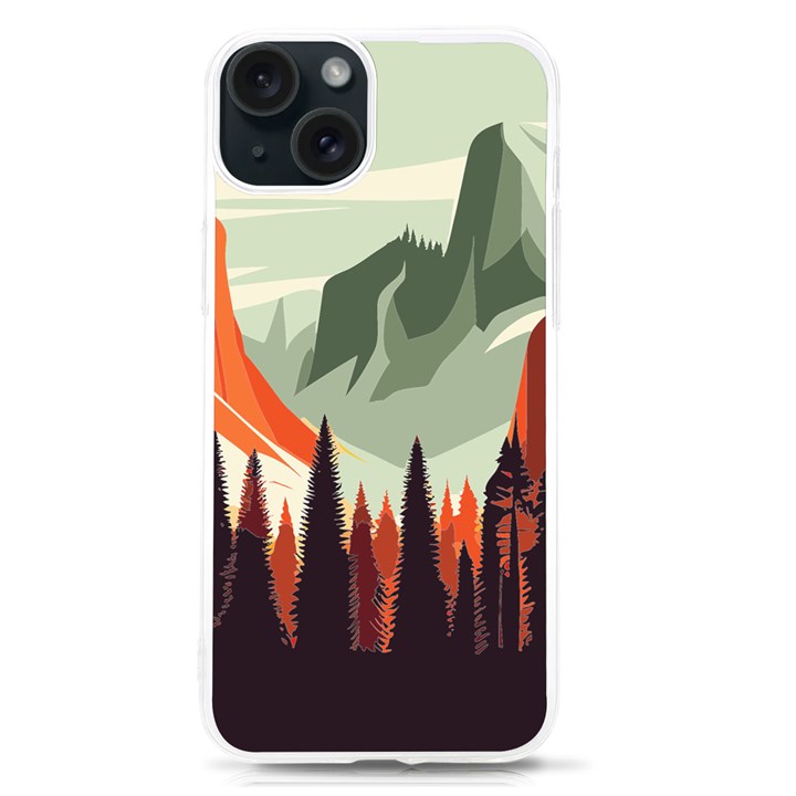 Mountains iPhone 15 TPU UV Print Case