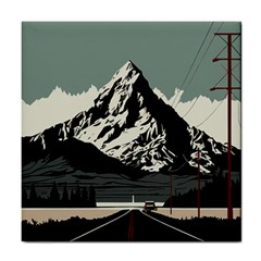 Mountains Tile Coaster by Salmanaz77