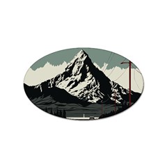 Mountains Sticker Oval (100 Pack) by Salmanaz77