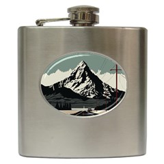 Mountains Hip Flask (6 Oz)