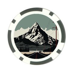 Mountains Poker Chip Card Guard by Salmanaz77