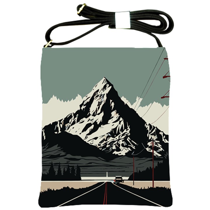 Mountains Shoulder Sling Bag