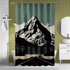 Mountains Shower Curtain 48  X 72  (small) 