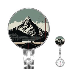 Mountains Stainless Steel Nurses Watch