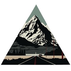 Mountains Wooden Puzzle Triangle