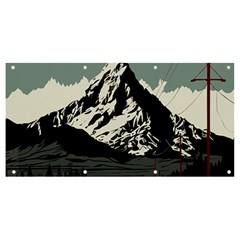 Mountains Banner And Sign 8  X 4 