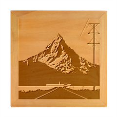 Mountains Wood Photo Frame Cube