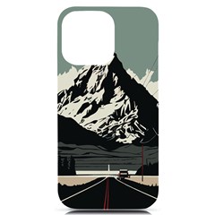 Mountains Iphone 14 Pro Max Black Uv Print Pc Hardshell Case