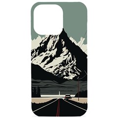 Mountains Iphone 15 Pro Max Black Uv Print Pc Hardshell Case by Salmanaz77