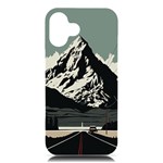 Mountains iPhone 16 Plus Black UV Print PC Hardshell Case Front