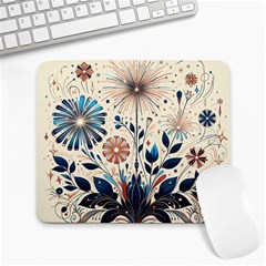 Flowers Bloom Blossom Flora Modern Large Mousepad