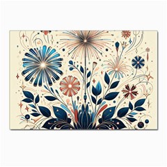 Flowers Bloom Blossom Flora Modern Postcards 5  X 7  (pkg Of 10)