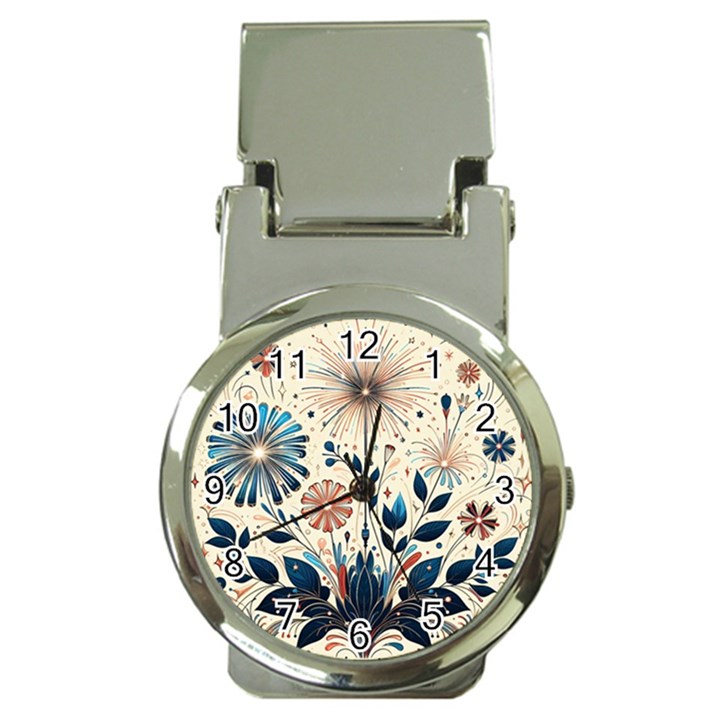 Flowers Bloom Blossom Flora Modern Money Clip Watches