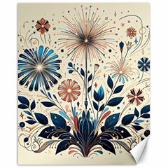 Flowers Bloom Blossom Flora Modern Canvas 16  X 20  by Salmanaz77