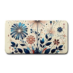 Flowers Bloom Blossom Flora Modern Medium Bar Mat