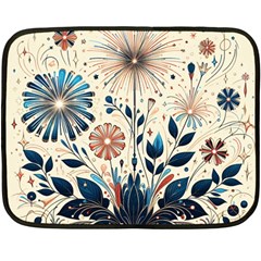 Flowers Bloom Blossom Flora Modern Fleece Blanket (mini) by Salmanaz77