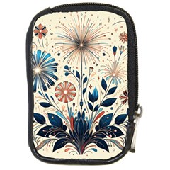 Flowers Bloom Blossom Flora Modern Compact Camera Leather Case