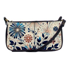 Flowers Bloom Blossom Flora Modern Shoulder Clutch Bag