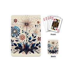 Flowers Bloom Blossom Flora Modern Playing Cards Single Design (mini)