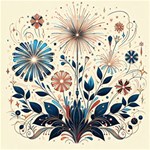 Flowers Bloom Blossom Flora Modern Play Mat (Square) Front