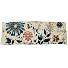 Flowers Bloom Blossom Flora Modern One Side Body Pillow Cases by Salmanaz77