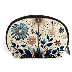 Flowers Bloom Blossom Flora Modern Accessory Pouch (large)