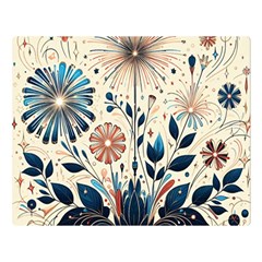 Flowers Bloom Blossom Flora Modern Two Sides Premium Plush Fleece Blanket (large) by Salmanaz77