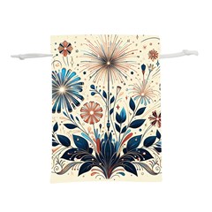 Flowers Bloom Blossom Flora Modern Lightweight Drawstring Pouch (l)