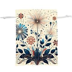 Flowers Bloom Blossom Flora Modern Lightweight Drawstring Pouch (xl)