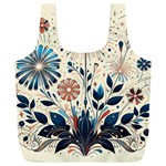 Flowers Bloom Blossom Flora Modern Full Print Recycle Bag (XXL) Back