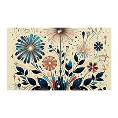 Flowers Bloom Blossom Flora Modern Banner And Sign 5  X 3 