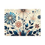 Flowers Bloom Blossom Flora Modern Premium Plush Fleece Blanket (Mini) 35 x27  Blanket Front