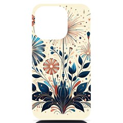 Flowers Bloom Blossom Flora Modern Iphone 14 Pro Black Uv Print Pc Hardshell Case by Salmanaz77