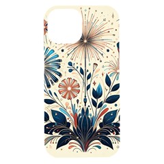 Flowers Bloom Blossom Flora Modern Iphone 15 Plus Black Uv Print Pc Hardshell Case by Salmanaz77