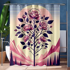 Roses Flowers Bloom Nature Blossom Shower Curtain 60  X 72  (medium) 