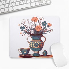 Flower Vase Nature Bloom Blossom Large Mousepad