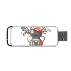 Flower Vase Nature Bloom Blossom Portable Usb Flash (one Side)