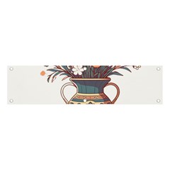 Flower Vase Nature Bloom Blossom Banner And Sign 4  X 1 