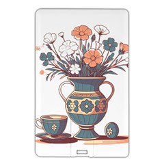 Flower Vase Nature Bloom Blossom Name Card Style Usb Flash Drive by Salmanaz77