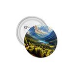 Forest Landscape Nature Trees 1.75  Buttons Front