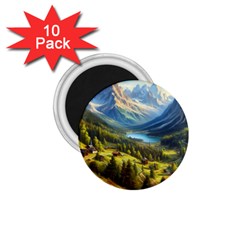 Forest Landscape Nature Trees 1 75  Magnets (10 Pack) 