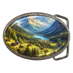 Forest Landscape Nature Trees Belt Buckles