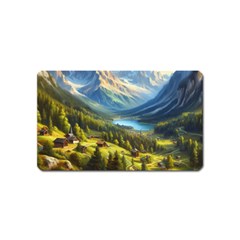 Forest Landscape Nature Trees Magnet (name Card)