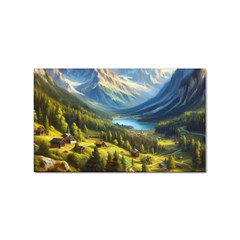 Forest Landscape Nature Trees Sticker Rectangular (100 Pack)